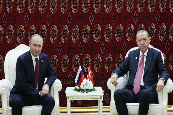 دیدار پوتین و اردوغان در حاشیه اجلاس «صلح و اعتماد» در ترکمنستان+ فیلم
