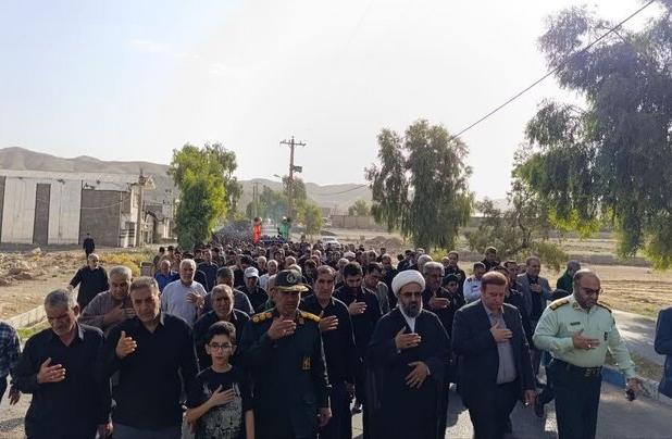 راهپیمایی جاماندگان اربعین در پلدختر