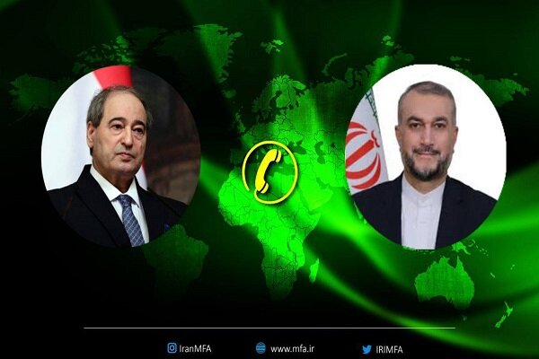 گفت‌وگوی تلفنی وزرای امور خارجه ایران ‌و سوریه