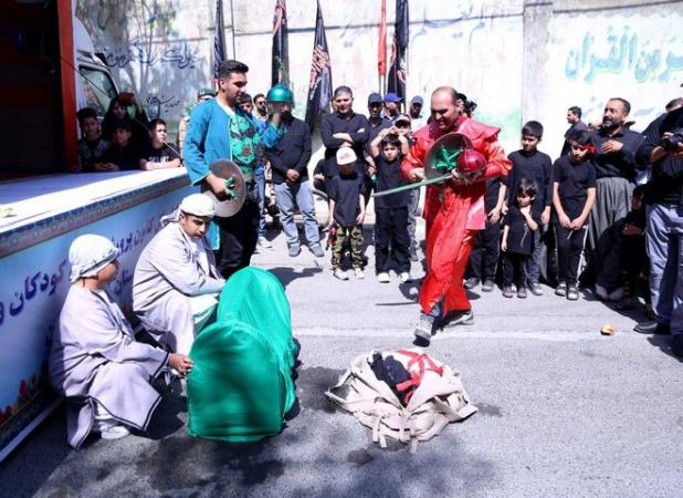 نمایش تعزیه خوانی در آئین دلدادگان حسینی سنندج