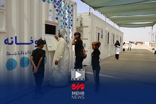 بیمارستان سیار برکت در مشایه نجف به کربلا