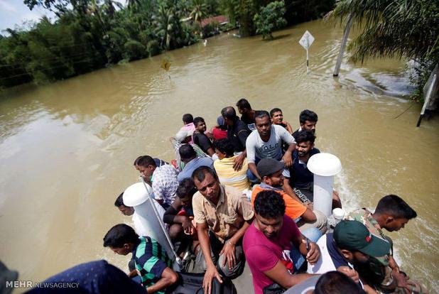 بارش باران و رانش زمین در سریلانکا؛ ۳۱ نفر کشته شدند