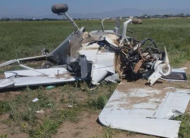 سقوط هواپیمای آموزشی در فرودگاه قزوین؛ دو نفر مصدوم شدند