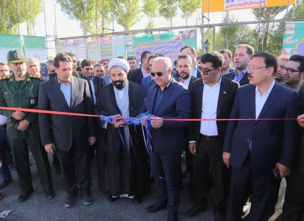 افتتاح طرح های راهداری در شهرستان هشترود با حضور استاندار