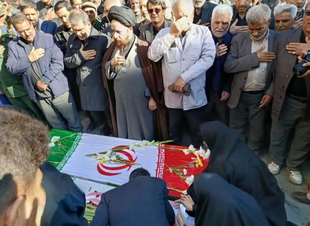 پیکر مطهر ۲ شهید در تربت‌حیدریه تشییع شد