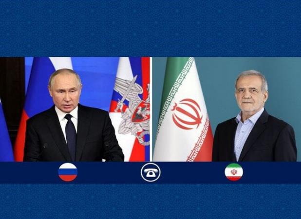 گفت‌وگوی تلفنی پوتین با رئیس جمهور ایران