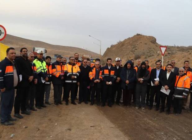 افتتاح یک پروژه راهسازی در سمنان؛ گردنه آهوان بهسازی شد