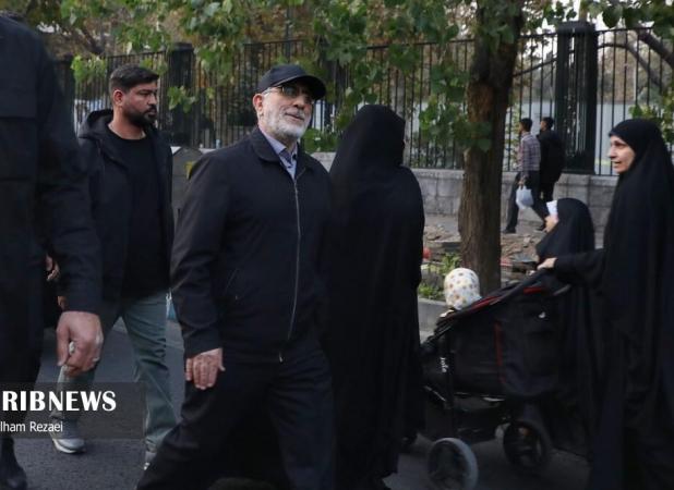 تصویر توجه‌برانگیز از سردار قاآنی در تجمع امروز