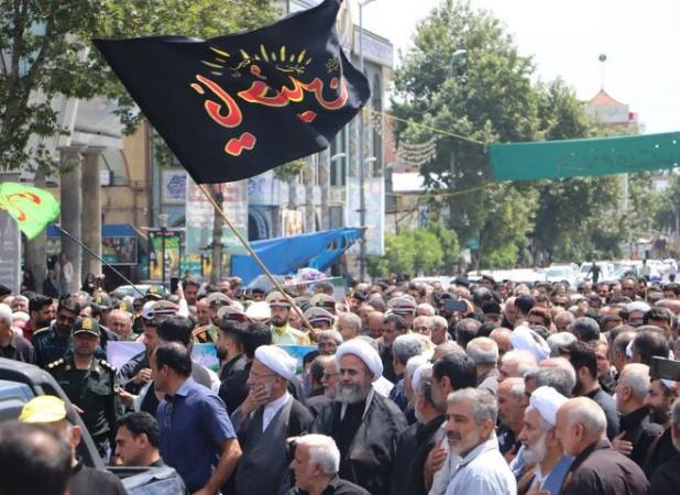 تشییع پیکر مطهر شهید« محمد حیدری» در قائم‌شهر