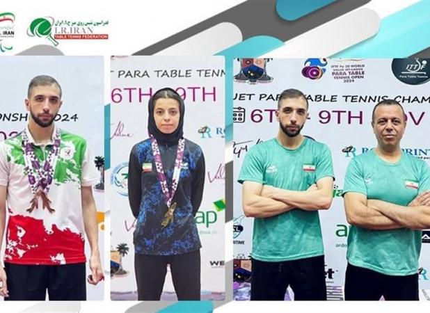 ۳ مدال برای پاراتنیس روی میز ایران در مسابقات آزاد نیجریه