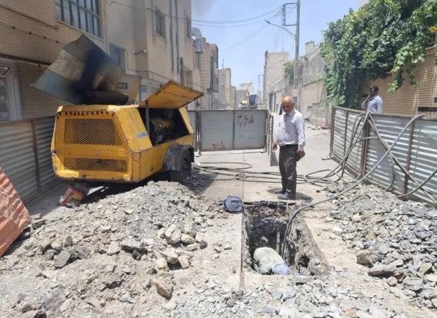 محله کَلمِ خواران شهر اصفهان به شبکه فاضلاب متصل شد