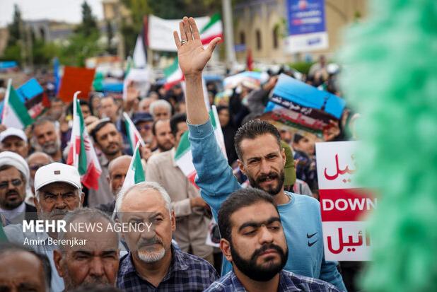 گرگان در کنار غزه؛ مردم پس از نماز جمعه خشم خود را فریاد زدند