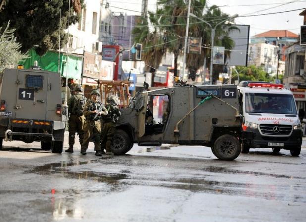 درگیری جوانان فلسطینی و ارتش اشغالگر در نابلس