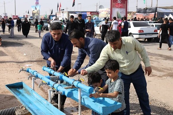 تأمین آب پایدار زائران با راه‌اندازی ۵ دیزل‌ژنراتور در چذابه و شلمچه