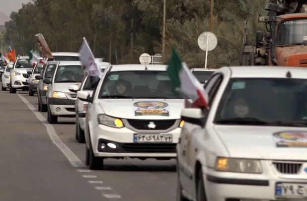 کاروان رالی «قهرمان من» با استقبال مردمی وارد بافق شد