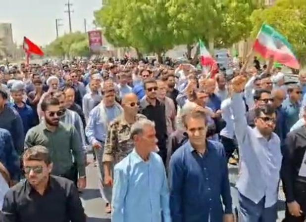 راهپیمایی مردم کنگان