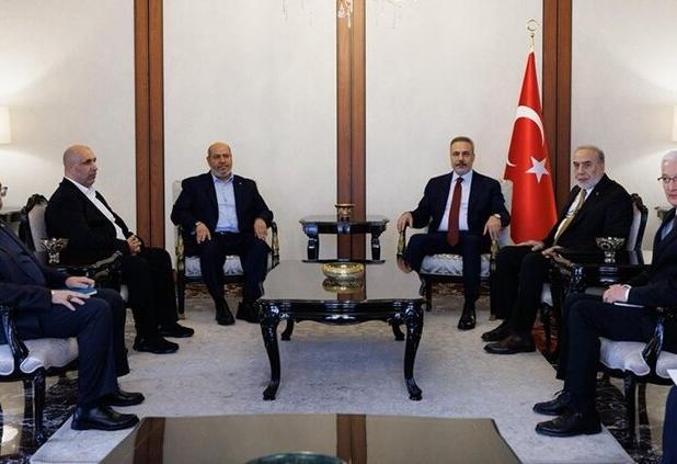دیدار وزیر خارجه ترکیه با هیئت ارشد حماس