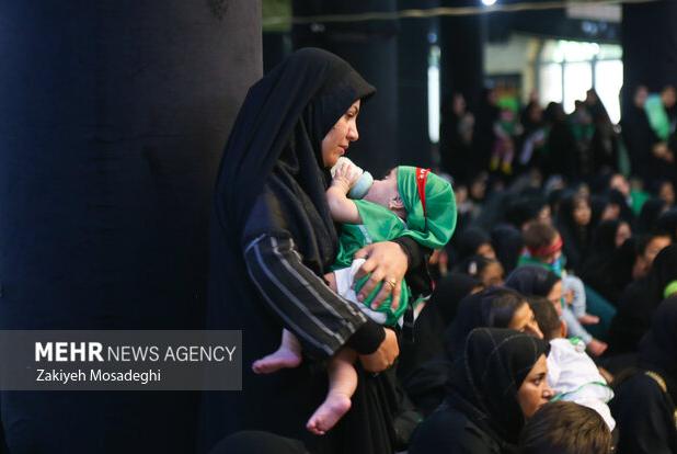 مراسم شیرخوارگان حسینی در شهرهای خوزستان برگزار شد