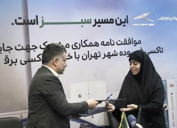تاکسی‌های برقی کرمان موتور در خیابان های تهران
