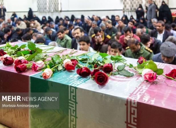 مراسم تشییع پیکر شهید «علی فتح‌آبادی» در نیشابور برگزار شد 