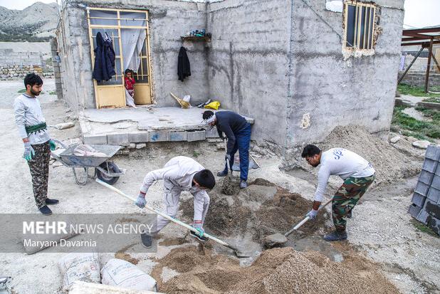 خدمت رسانی گروه جهادی دانشجویی در قالب اردوی عهد خدمت در شهرستان گرمی