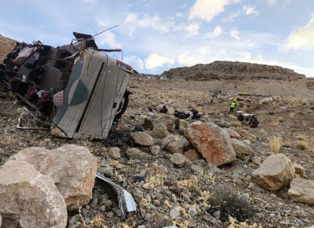 جزییات واژگونی مرگبار اتوبوس در محور اصفهان–یاسوج