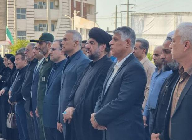 مراسم تجدید میثاق با شهدا در گناوه برگزار شد