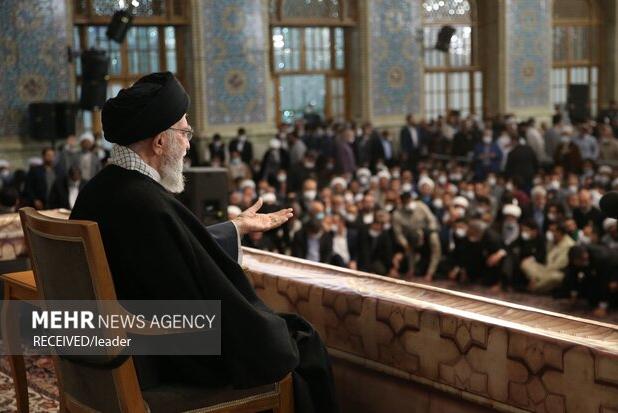 لحظاتی از دیدار نوروزی رهبر انقلاب با مردم