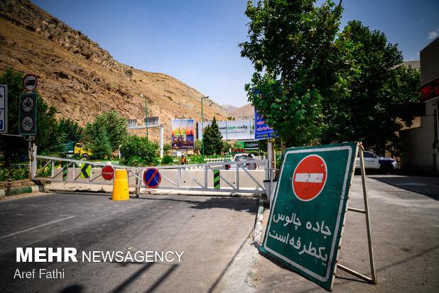 ترافیک سنگین، جاده چالوس را یکطرفه کرد