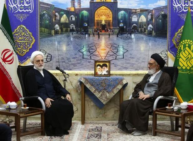 رئیس قوه قضاییه با تولیت آستان مقدس حضرت معصومه (س) دیدار کرد