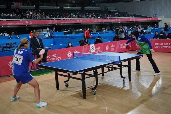 دختر تنیس روی میز ایران برابر نماینده میزبان شکست خورد