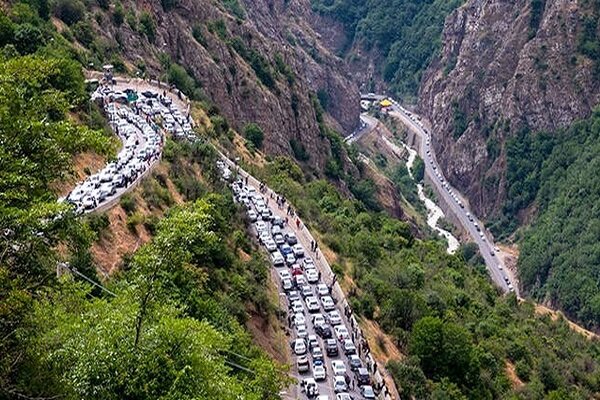 ترافیک در هراز؛ کندوان مسدود است