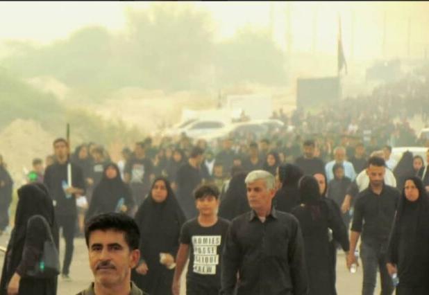 شکوه پیاده‌روی جاماندگان اربعین در «دیر»؛ از عشق حسینی تا پیام مقاومت