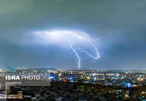 پیش‌بینی رگبار و رعد و برق در البرز