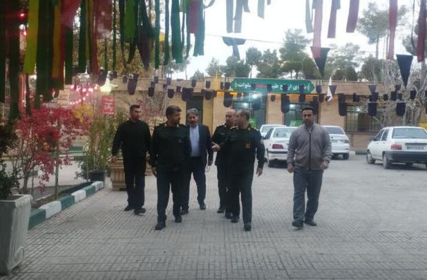 بازدید جانشین فرمانده سپاه استان کرمانشاه از ستاد معراج شهدا