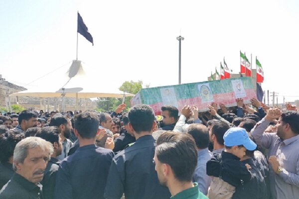 برگزاری مراسم تشییع پیکر شهید حادثه تروریستی ایرانشهر