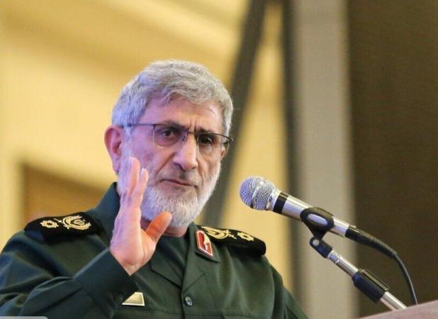 حضور سردار قاآنی درمراسم تشییع پیکر شهدای اقتدار