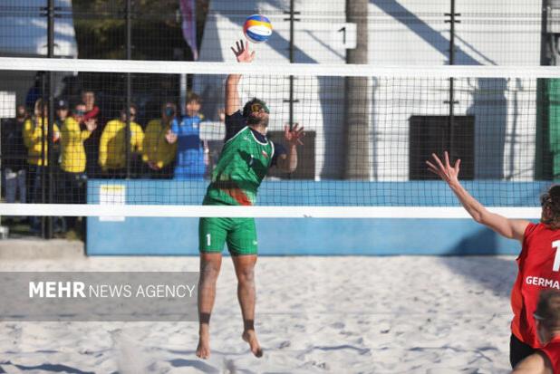 تیم «ب» والیبال ساحلی ناشنوایان ایران مغلوب آلمان شد 