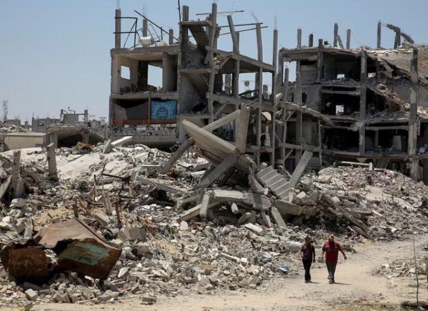 بمباران مسجد و پناهگاه آوارگان فلسطینی در غزه