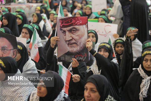 برگزاری مراسم هم‌عهدی بانوان فارسی با شهیدان راه قدس و مقاومت
