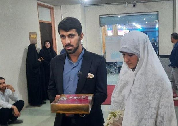 حضور عروس و داماد کامیارانی در مسابقات ملی قرآن کریم