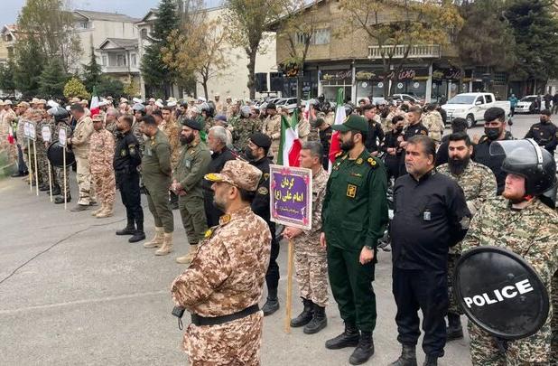 نمایش وحدت و اقتدار در گردهمایی بزرگ بسیجیان آستارا