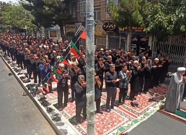 اقامه نماز ظهر عاشورا در گناباد