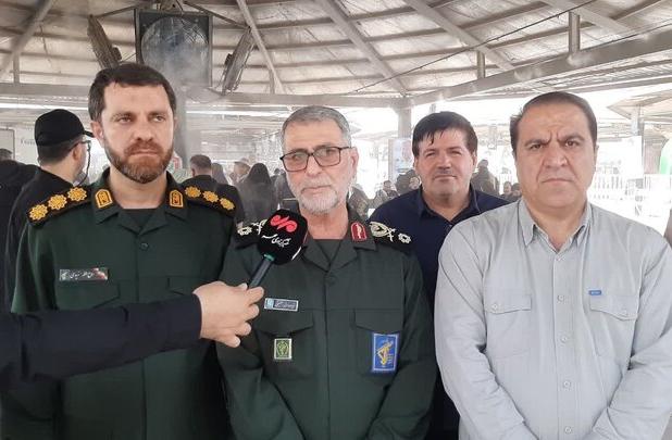 ورود سپاه پاسداران برای خدمات رسانی به زوار اربعین حسینی در مرز مهران