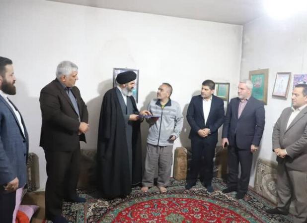 دیدار مسئولین بهارستان با جانبازان و خانواده های شهدا به مناسبت هفته بسیج