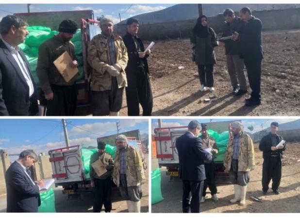 نظارت بر توزیع آرد روستایی در شهرستان هرسین