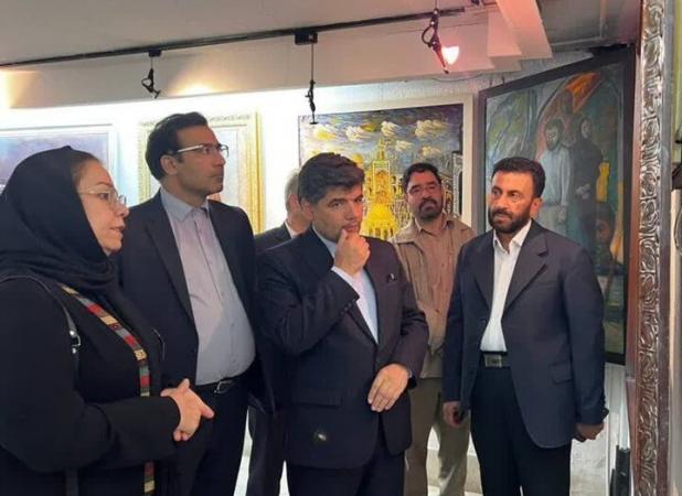 افتتاح نمایشگاه «افتخارآفرینان هنر خراسان» در نگارخانه میرک مشهد