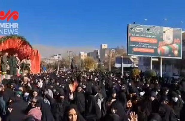 پیکر پاک هشت شهید گمنام درالبرز تشییع شد