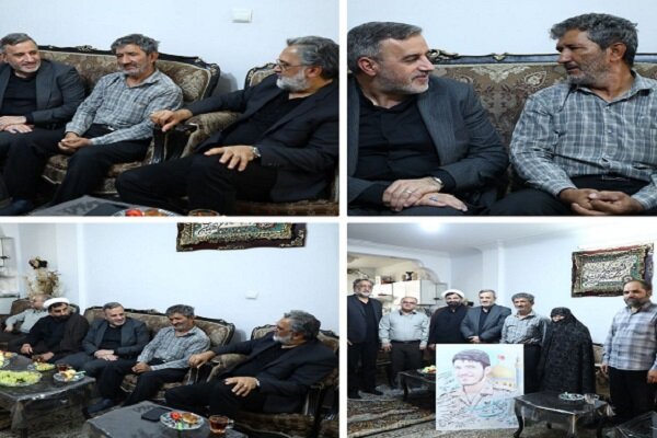 دیدار شهردار منطقه ۱۲ تهران با خانواده شهید مدافع حرم