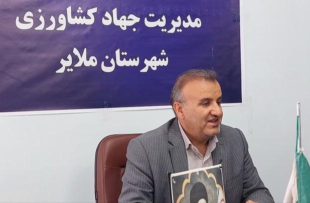 بهره‌برداری از ۲۵ پروژه کشاورزی در ملایر همزمان با هفته دولت